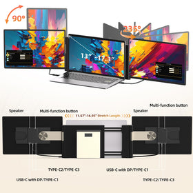 ROYY Screen Extender in mirrored-extended mode supports flexible layouts for multitasking.