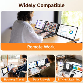 ROYY fits 13-17 inch laptops for broad compatibility and easy setup.