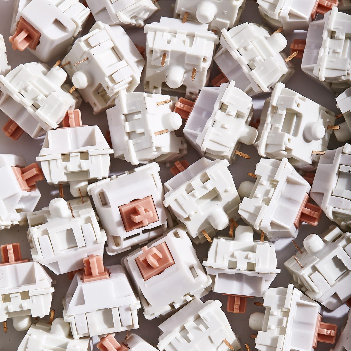ROZELLA HOME hands typing on keyboard with these switches showing improved tactile feedback