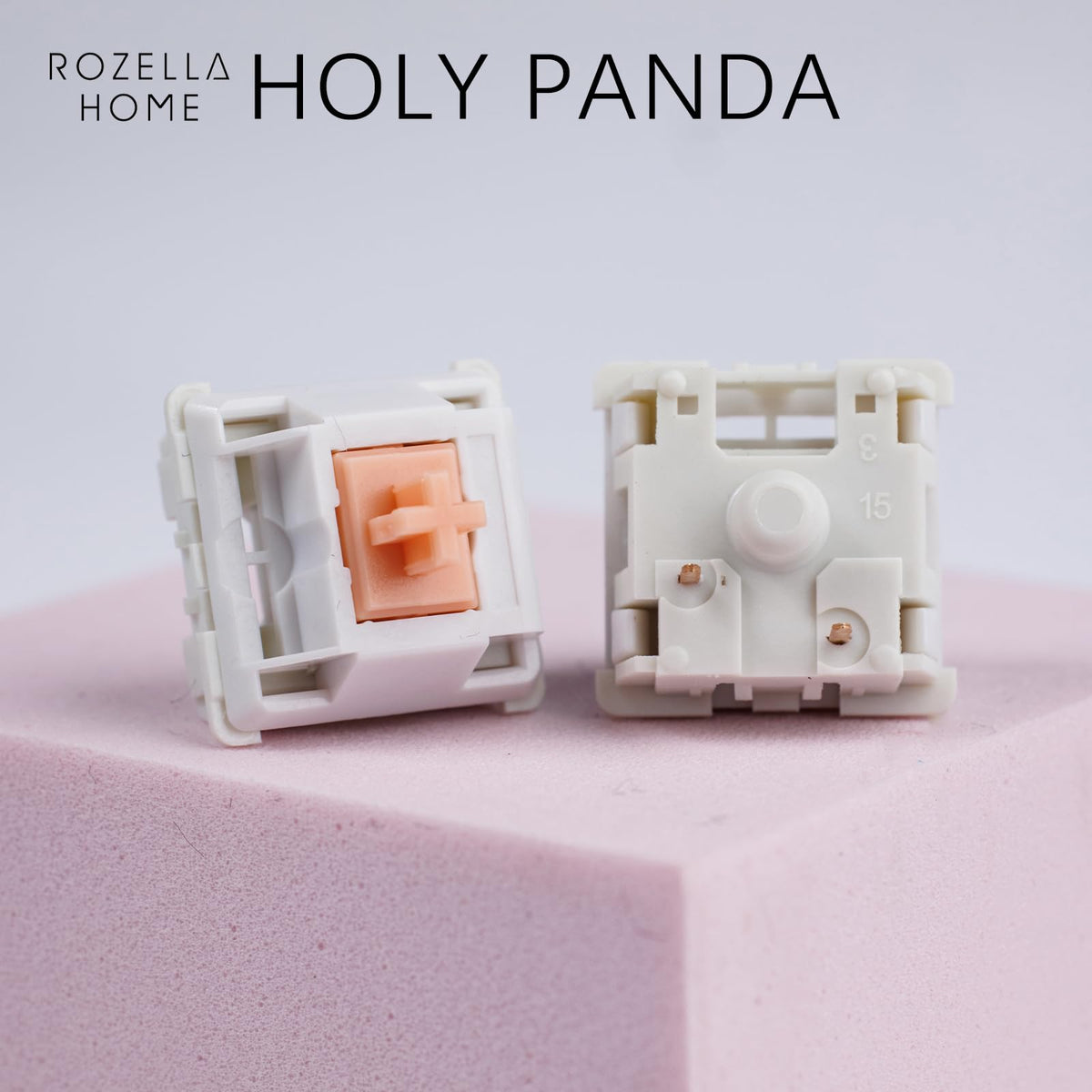 ROZELLA HOME switches mounted on keyboard plate showing compatibility and stable mounting