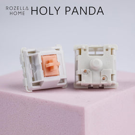 ROZELLA HOME switches mounted on keyboard plate showing compatibility and stable mounting