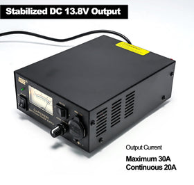 RQG PS30SW back panel with AC input and wiring options for flexible setup.