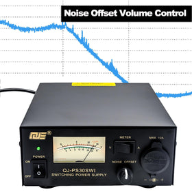 Front cigarette plug on the RQG PS30SW powers handheld radios and devices up to 10A.