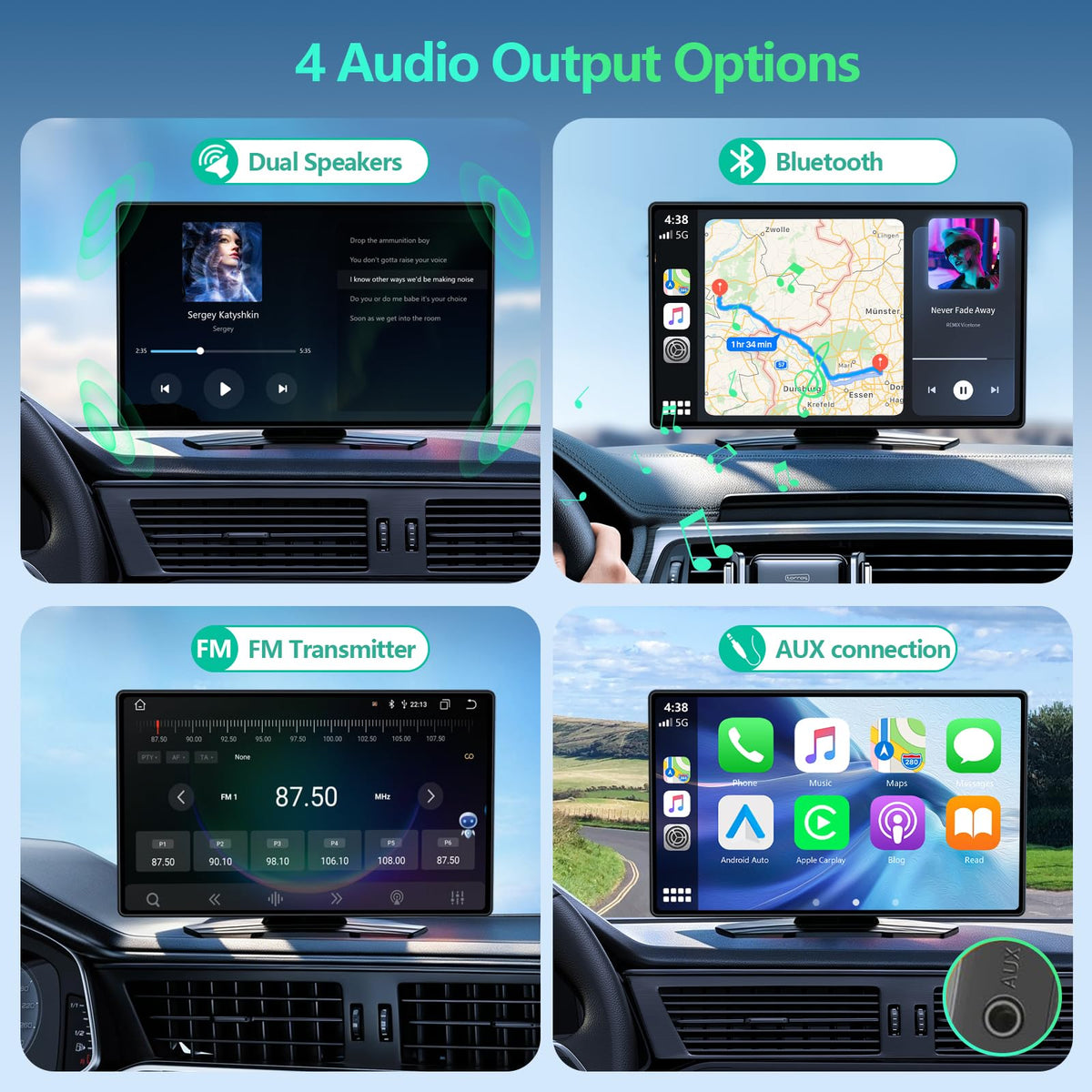 RQO real-time GPS navigation with clear directions.