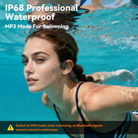 RR SPORTS close-up of bone conduction transducer emphasizing clear sound