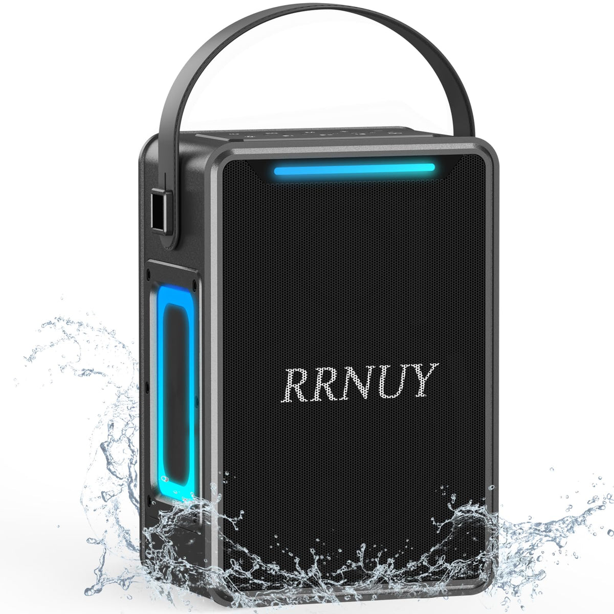 RRNUY B66 front view showcasing bold 60W sound for outdoor parties