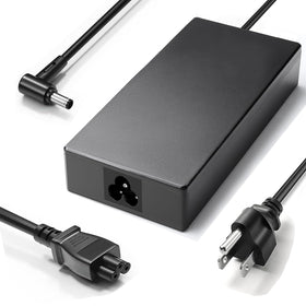 RSTACHOLY 120W charger for ASUS ZenBook Flip 15, side angle shows slim profile.