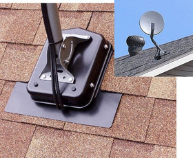RSTC CommDeck outdoor installation with tidy satellite dish mounting and hidden cables.