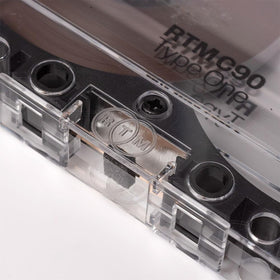 RTM C90 installed in a stereo deck during playback demonstrating dependable performance