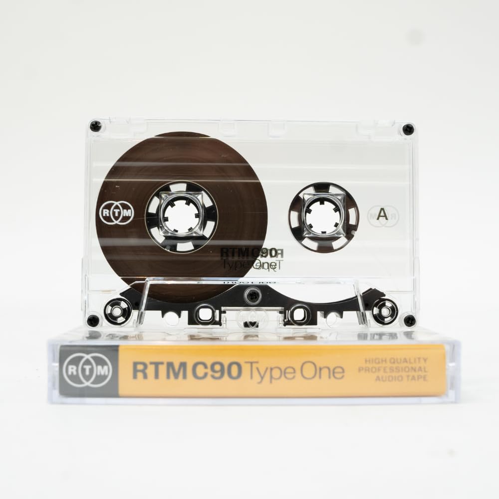 RTM C90 tape edge detail showing thicker substrate for reduced print-through and consistent speed