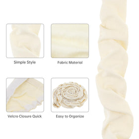 RTNLIT chandelier chain sleeve in beige closeup shows refined texture.