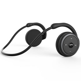 RTUSIA front view showing sleek black headphones and comfortable fit