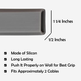 Rubber Bond cable cover suitable for tile and hardwood surfaces.