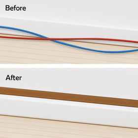 RUBBER BOND Cut-to-size cord hider for precise cable management