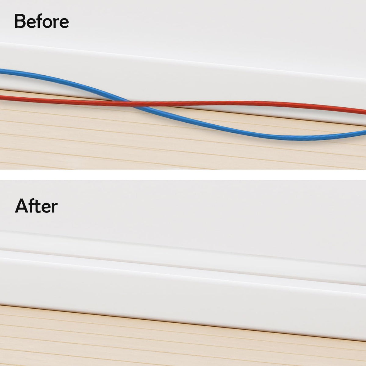 RUBBER BOND being trimmed to length showing customizable fit and scale