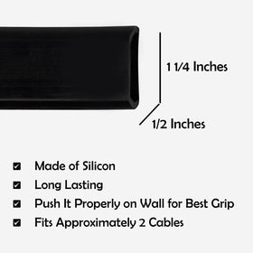 RUBBER BOND length comparison showing 10ft cover for planning runs