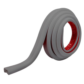 Rubber Bond silicone cable raceway close-up shows flexible cover and adhesive base.
