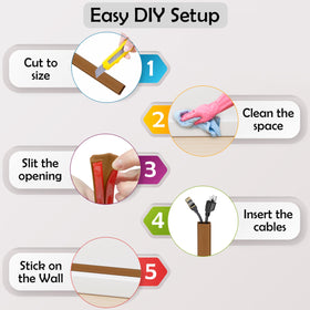 RUBBER BOND TV wiring concealment for living rooms and offices