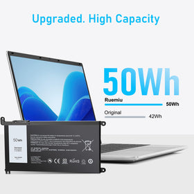 RUEMIU 50Wh battery for Dell Inspiron 5567/5565 provides extended runtime and reliable performance
