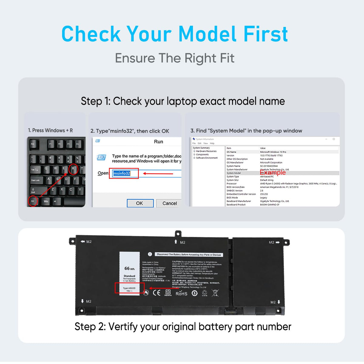 RUEMIU battery terminal contact detail showing precise fit for reliable connection