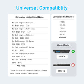 Latitude compatibility RUEMIU MR90Y battery swap