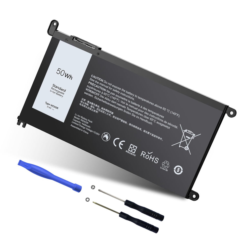 RUEMIU upgraded 50Wh WDX0R battery powers Dell Inspiron 5570 for longer unplugged work sessions
