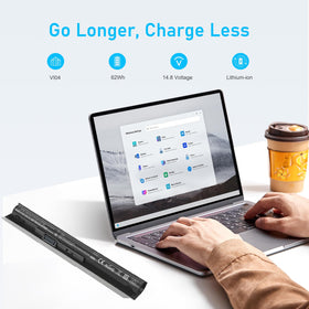 RUEMIU VI04 battery pack includes manual and support for easy setup.