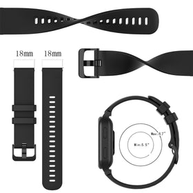 RuenTech Garmin 18mm teal silicone band, lightweight daily wear.