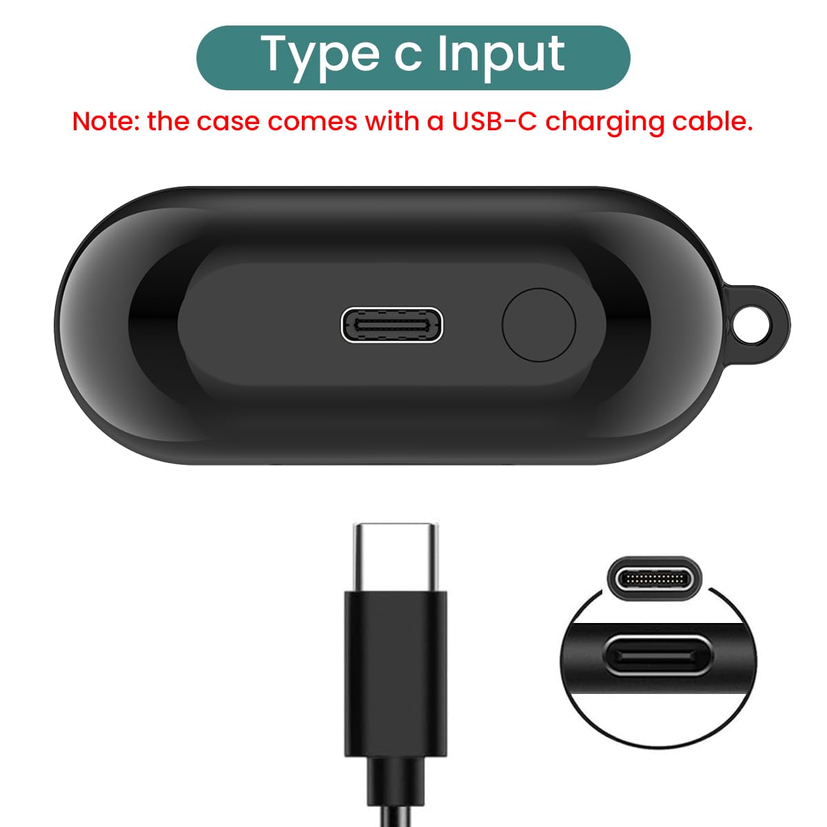RuenTech compact charging case design ideal for pockets and bags.