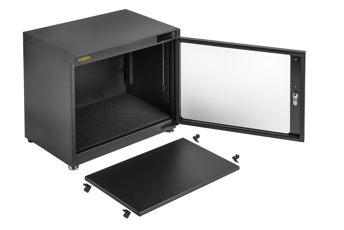 Ruggard EDC-80L interior LED lighting helps locate gear in dim spaces