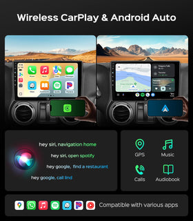 RUICAR Android 13 navigation on the 10.2-inch display