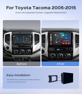 RUICAR Tacoma dashboard display for intuitive media control in vehicle.