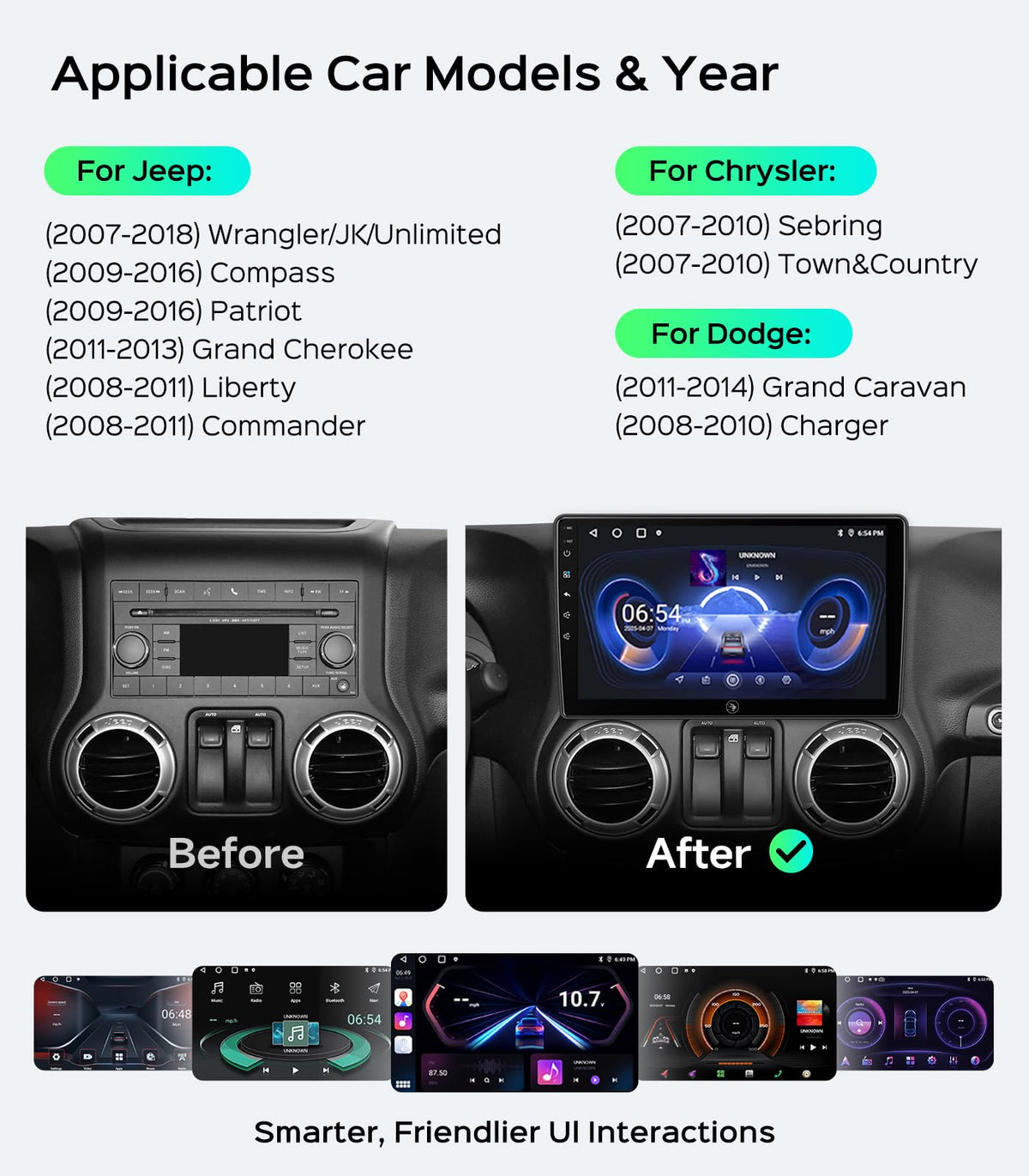 RUICAR wireless CarPlay and Android Auto enable hands-free connectivity