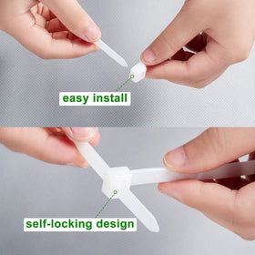 RUIHAO 48 inch zip tie demonstrating temperature range suitability for various conditions.