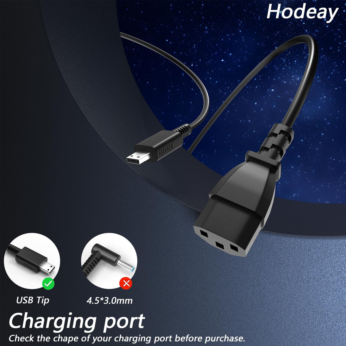 Ruilezyo 280W USB Tip Charger side ports enable flexible connections.