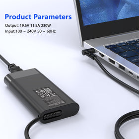 Ruilezyo AC cord and plug illustrating travel-ready cable length