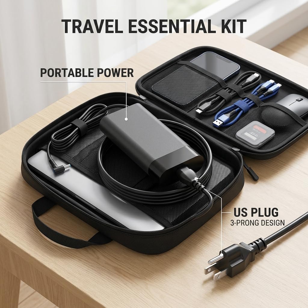 Ruilezyo box contents with 230W adapter and cord ready out of box