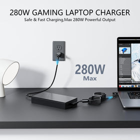 Ruilezyo boxed adapter with power cord showing everything included for setup