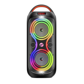 RUIMATECH front view showing grill and bold sound presence for parties