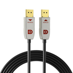 RUIPRO fiber optic DP cable 50ft for long-distance 8K and 4K displays