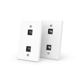 RUIPRO keystone wall plate front view for clean, professional installs.