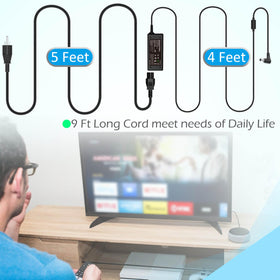 RUIQIU 19V power cord HW-M360 soundbar — steady power with precise connector.