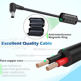 RUIQIU 19V power cord for Samsung UN32J525D TV — consistent performance.