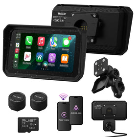 RUIST MOX61 6.1-inch HD touchscreen provides sharp visuals for navigation.