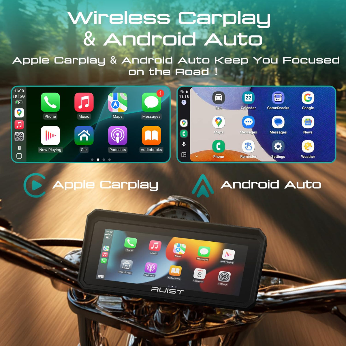 RUIST MOX68 IP67 waterproof and dustproof for all weather riding