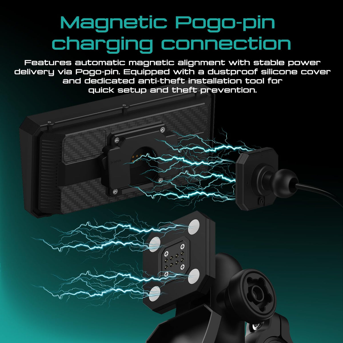 RUIST MOX68 magnetic quick mount bracket for easy installation