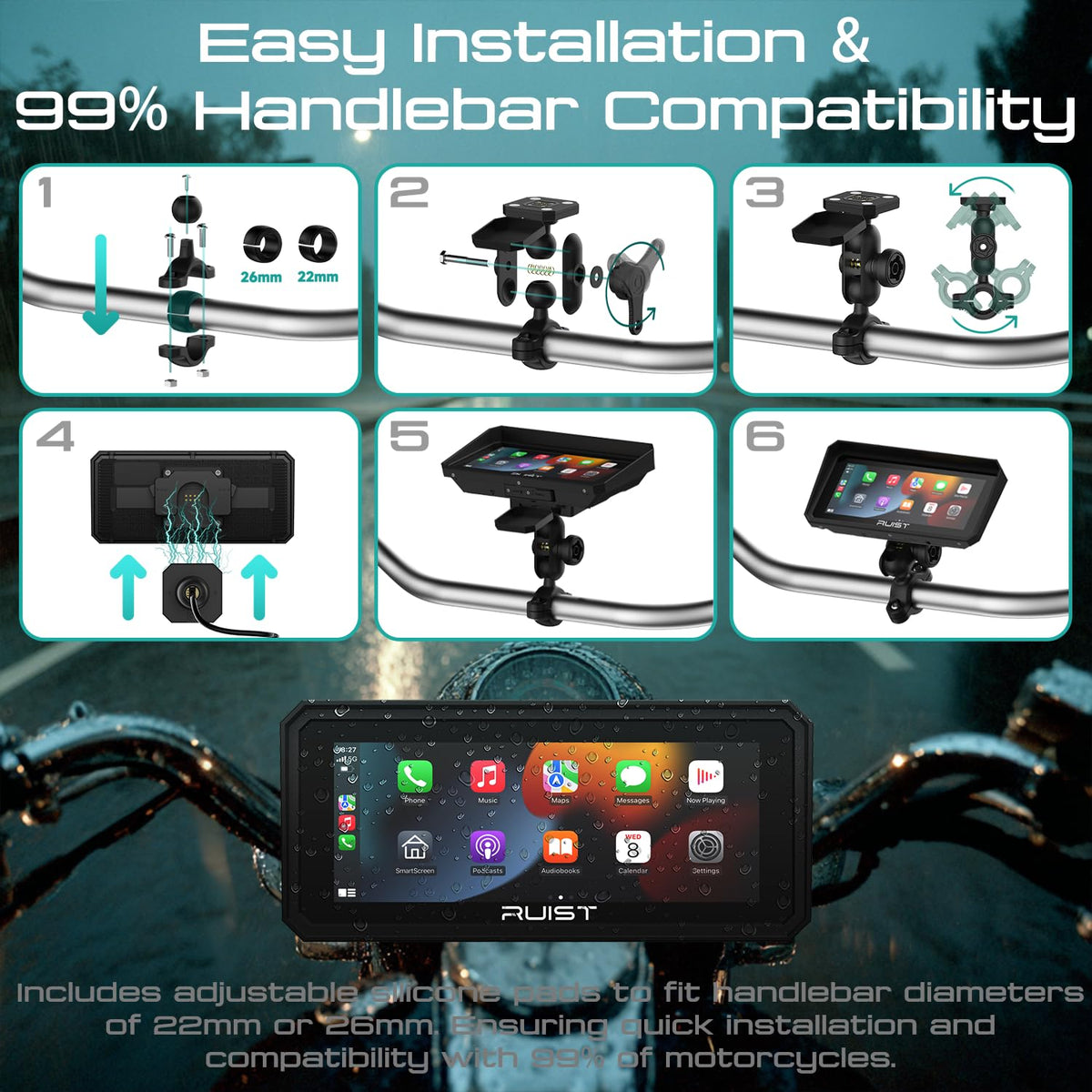 RUIST MOX68 rugged, weather ready design for four season use