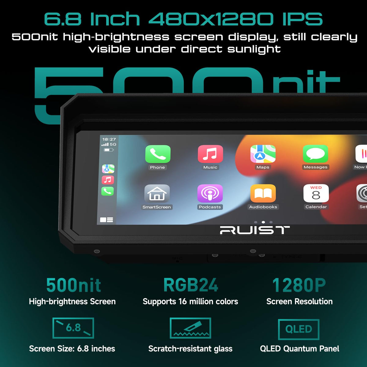 RUIST MOX68 TPMS real-time tire monitoring for tire status awareness