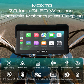 RUIST MOX70 wireless CarPlay and Android Auto for hands-free riding
