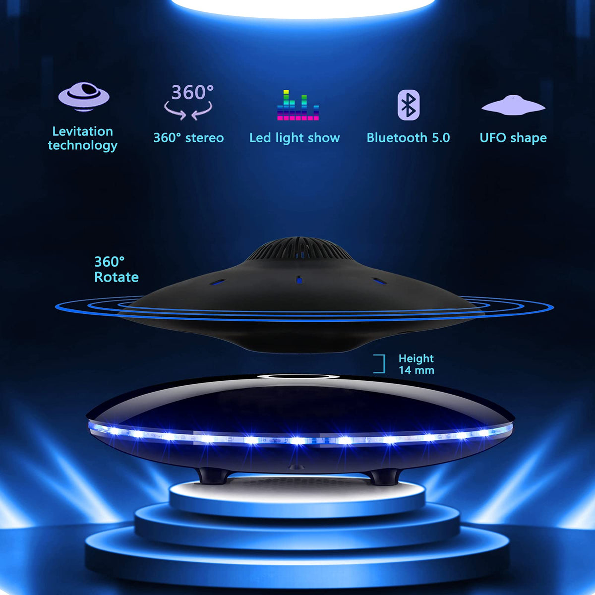 RUIXINDA Bluetooth 5.0 connection for seamless pairing